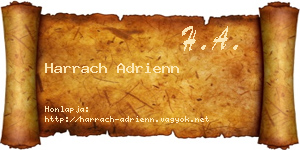 Harrach Adrienn névjegykártya